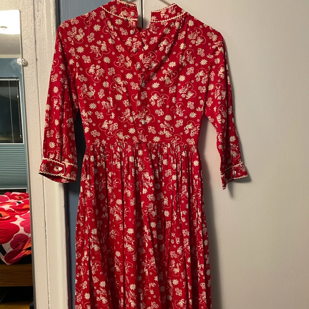 Prairie print vintage dress size 2